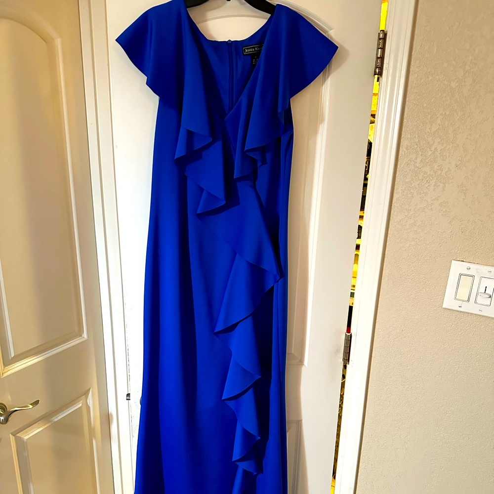 Formal long blue dress